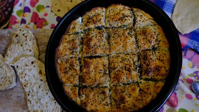 Fırında Kabaklı ve Peynirli Gözleme