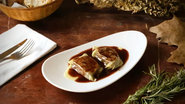 Kıymalı ve Patatesli Fırın Kabak Dolması