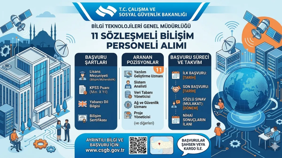 Çalışma Bakanlığı Sözleşmeli Bilişim Personeli Alımı Başladı